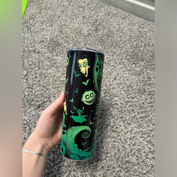 Boogie man 20oz tumbler Oogie boogie tumbler with lid and straw - Picture 3 of 5